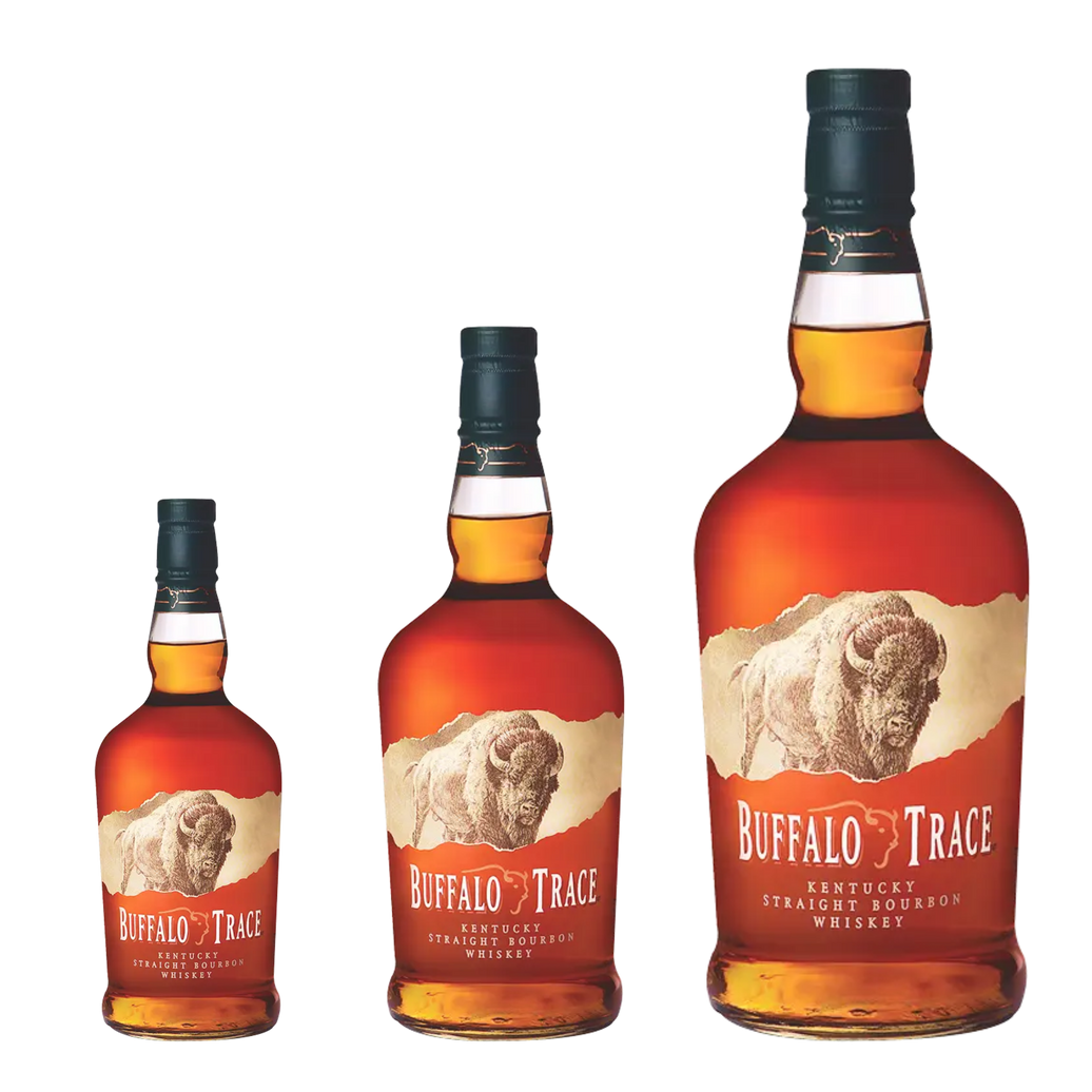 Bottle image of Buffalo Trace Kentucky Straight Bourbon Whiskey Family Pack, 375ml, 750ml and 1.75L