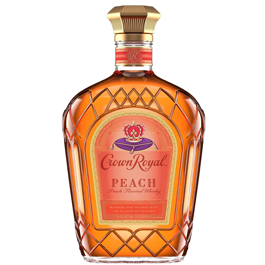 Bottle image of Crown Royal Peach Flavored Canadian Whisky, 750ml