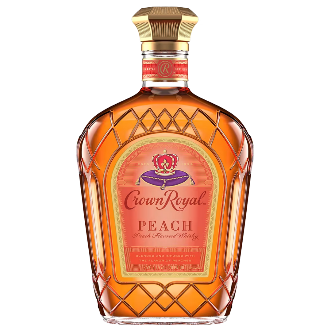 Bottle image of Crown Royal Peach Flavored Canadian Whisky, 750ml